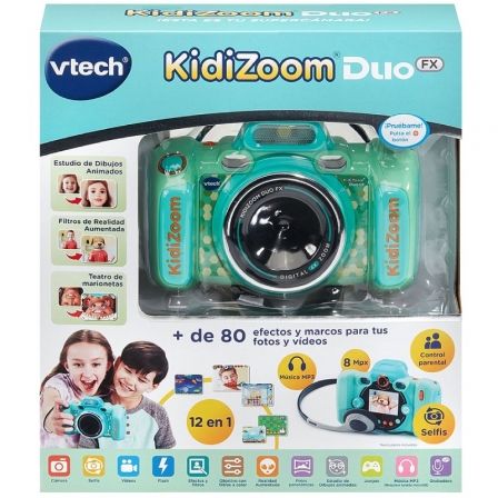 Vtech Kidizoom Duo FX Cámara Digital Infantil 12 en 1 Aguamarina Vtech Kidizoom Duo FX Cámara Digital Infantil 12 en 1 Aguamarina
